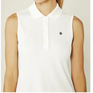 NWT TORY BURCH Classic Tech Pique Sleeveless Polo